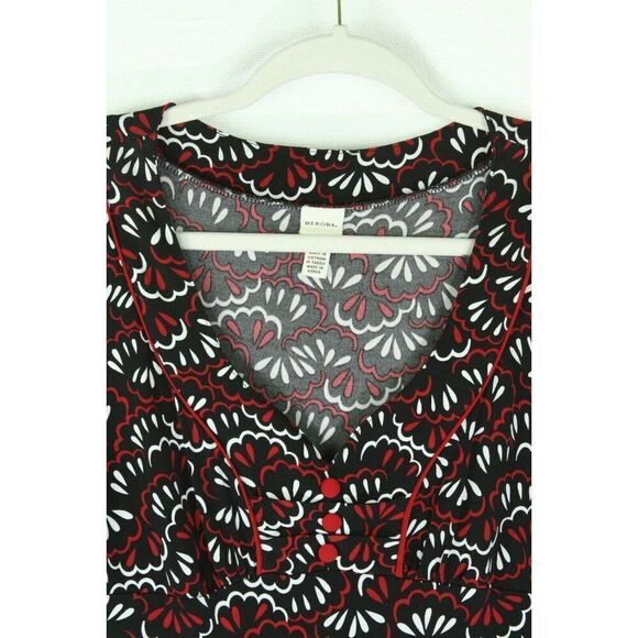 Merona Dress XS Multicolor Womens 3/4 Sleeve V Neck - Picture 7 of 9